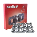 Sedis Stainless Steel Alpha Premium 08B-2 Roller Chain, ISO 606 (DIN 8187), 5 m Length, 30.6 mm Pin Length 207NIN9B01A00