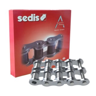 Sedis Stainless Steel Alpha Premium 08B-2 Roller Chain, ISO 606 (DIN 8187), 5 m Length, 30.6 mm Pin Length 207NIN9B01A00
