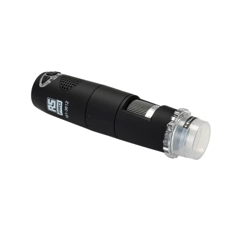 RS PRO WiFi Illuminated Microscope 5 to 200 X Magnification, 5MP Camera, Lithium-ion Battery, WiFi Interface 161-3612