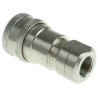 Parker Stainless Steel Hydraulic Quick Connect Coupling Female G 3/8 in, 35 Mpa SH3-62-BSPP
