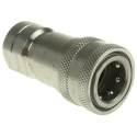 Parker Stainless Steel Hydraulic Quick Connect Coupling Female G 3/8 in, 35 Mpa SH3-62-BSPP