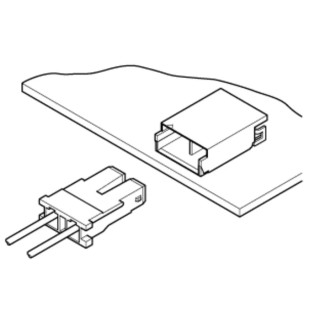 JST BHS Series Right Angle Surface PCB Header 2 Contacts 3.5 mm Pitch 1 Row Shrouded SM02B-BHSS-1-TB(LF)(SN)