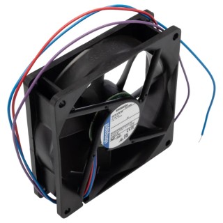ebm-papst 3400 N Series Axial Fan 12V DC 2W 166mA Max IP68 92 mm x 92 mm x 25.4 mm 