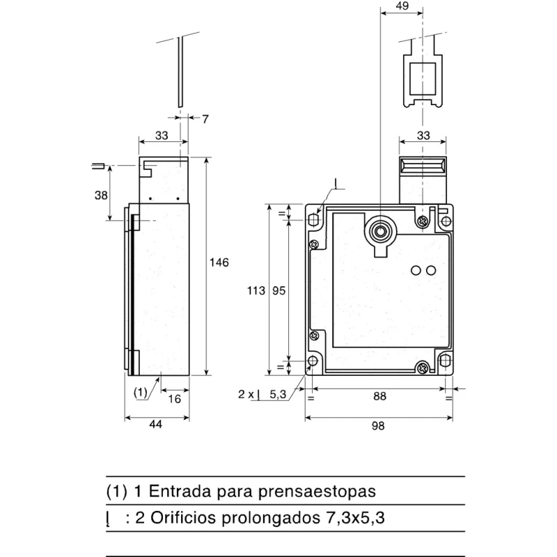 Telemecanique Sensors XCS-E Series Solenoid Interlock Switch, Power to Unlock Actuator Included, 24V AC/DC, Metal XCSE5312
