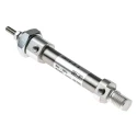 SMC Pneumatic Piston Rod Cylinder 25 mm Stroke, Aluminium Alloy Body, Double Acting, Clevis Mount, CD85 Series 