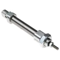 SMC Pneumatic Piston Rod Cylinder 25 mm Stroke, Aluminium Alloy Body, Double Acting, Clevis Mount, CD85 Series 