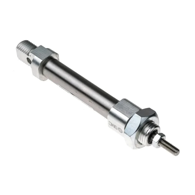 SMC Pneumatic Piston Rod Cylinder 25 mm Stroke, Aluminium Alloy Body, Double Acting, Clevis Mount, CD85 Series 
