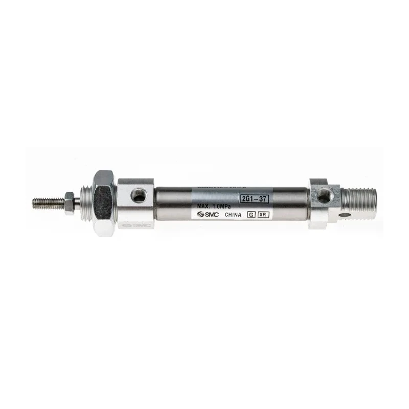 SMC Pneumatic Piston Rod Cylinder 25 mm Stroke, Aluminium Alloy Body, Double Acting, Clevis Mount, CD85 Series 