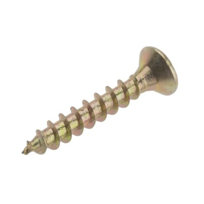 RS PRO Pozidriv Countersunk Steel Wood Screw, Passivated Zinc Plated, 4 mm Thread, 25 mm Length 263-1858