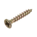 RS PRO Pozidriv Countersunk Steel Wood Screw, Passivated Zinc Plated, 4 mm Thread, 25 mm Length 263-1858
