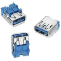 Wurth Elektronik WR-COM USB 3.1 Type A Receptacle Horizontal THR Female 13 Contacts 2mm Pitch 632121300001