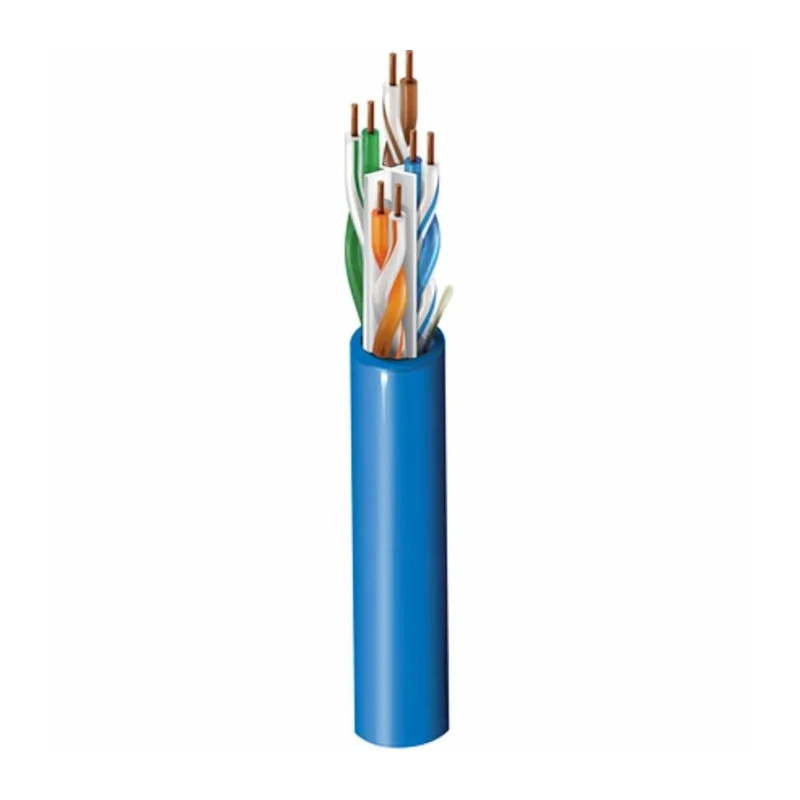 Belden Cat6 Ethernet Cable 305 m Unshielded Solid Copper Conductor Blue PVC Jacket 72V 5.7mm Outside Diameter 7965E