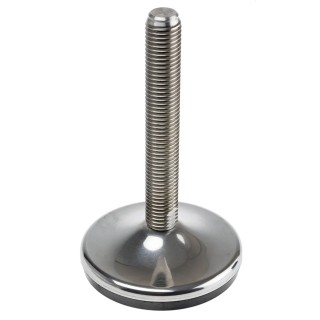 RS PRO M20 100 mm Diameter Adjustable Foot Stainless Steel 3000 kg Static Load Capacity 10 ° Tilt Angle 162-3265