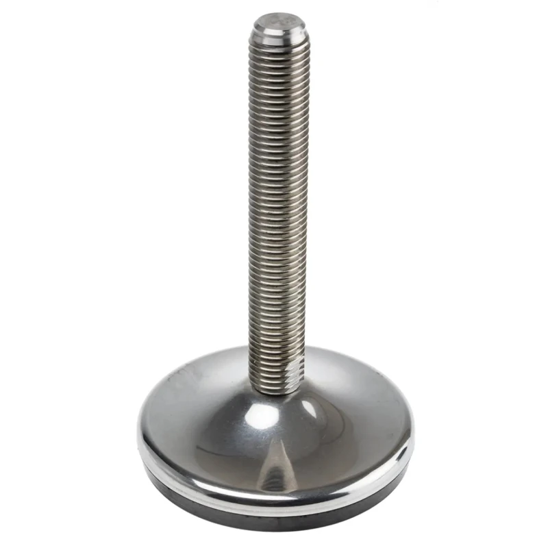 RS PRO M20 100 mm Diameter Adjustable Foot Stainless Steel 3000 kg Static Load Capacity 10 ° Tilt Angle 162-3265