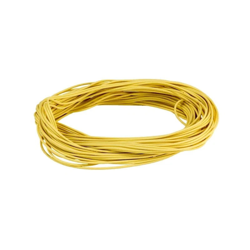 HellermannTyton Silicone Rubber Yellow Cable Sleeve, 25m Length 10 mm Cable Diameter SLPLU 15 Series 901-10008