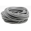 HellermannTyton Spiral Cable Wrap Polyolefin Grey 19.2 mm Maximum Bundle Diameter 30 m Length 901-10018