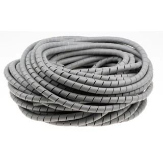 HellermannTyton Spiral Cable Wrap Polyolefin Grey 19.2 mm Maximum Bundle Diameter 30 m Length 901-10018