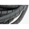 HellermannTyton Spiral Cable Wrap Polyolefin Grey 19.2 mm Maximum Bundle Diameter 30 m Length 901-10018