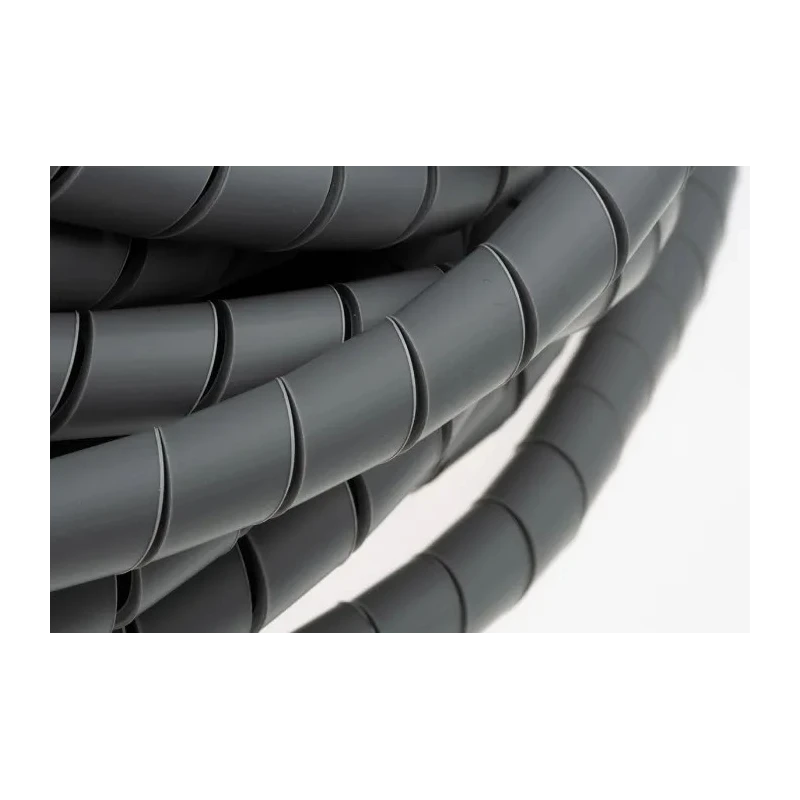 HellermannTyton Spiral Cable Wrap Polyolefin Grey 19.2 mm Maximum Bundle Diameter 30 m Length 901-10018
