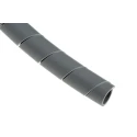 HellermannTyton Spiral Cable Wrap Polyolefin Grey 19.2 mm Maximum Bundle Diameter 30 m Length 901-10018