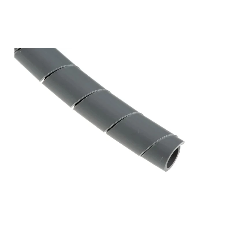 HellermannTyton Spiral Cable Wrap Polyolefin Grey 19.2 mm Maximum Bundle Diameter 30 m Length 901-10018
