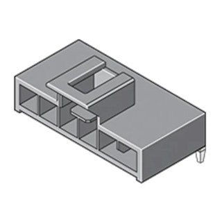 Molex Nano-Fit Series Right Angle Through Hole PCB Header 2 Contact 2.5 mm Pitch 1 Row Shrouded 105313-1102