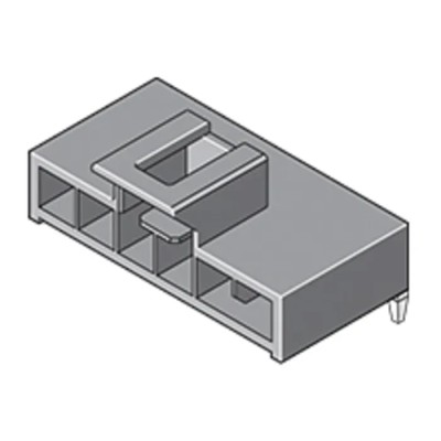 Molex Nano-Fit Series Right Angle Through Hole PCB Header 2 Contact 2.5 mm Pitch 1 Row Shrouded 105313-1102