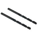 Tivoly High-Speed Steel 5 mm Drill Bit, Cylindrical Shank, Helical 4-Flute 118° Angle, 2 Pieces 11436720500