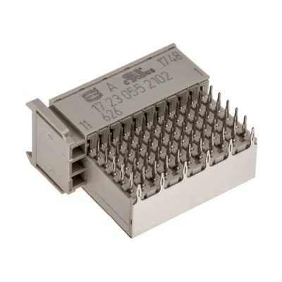 HARTING har-bus HM 2 mm Pitch Type C Backplane Connector, Right Angle Female, 7 Row, 55 Way 17230552102