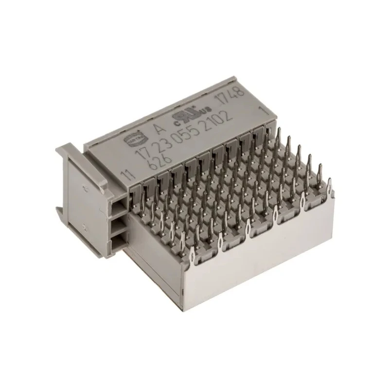 HARTING har-bus HM 2 mm Pitch Type C Backplane Connector, Right Angle Female, 7 Row, 55 Way 17230552102