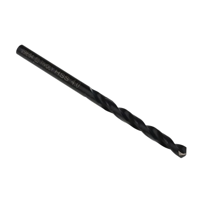 Tivoly Industrial Grade HSS Drill Bit 4mm Cylindrical Shank 118° Point Angle 2 Pcs 11436720400