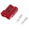 Anderson Power Products SB50 Series 2 Way Male Battery Connector, Straight Orientation, Cable Mount, 600V, 50A SB50