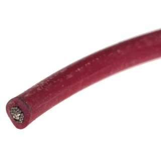 RS PRO Red Silicone Rubber Hook Up Wire 11 AWG, 32 x 0.2 mm Strands, 100 m, 500 V, 180°C Maximum Operating 265-3016