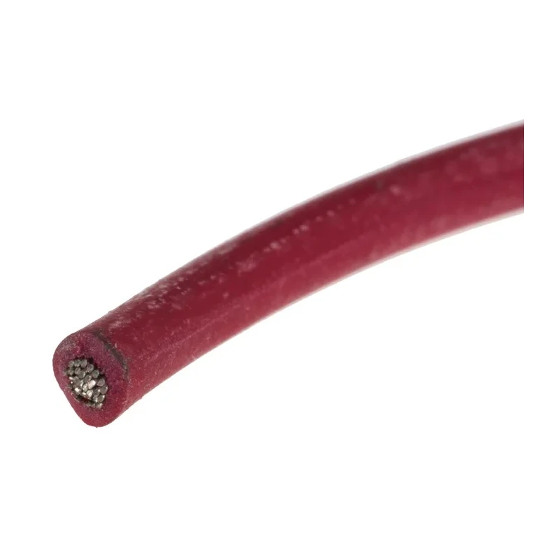 RS PRO Red Silicone Rubber Hook Up Wire 11 AWG, 32 x 0.2 mm Strands, 100 m, 500 V, 180°C Maximum Operating 265-3016