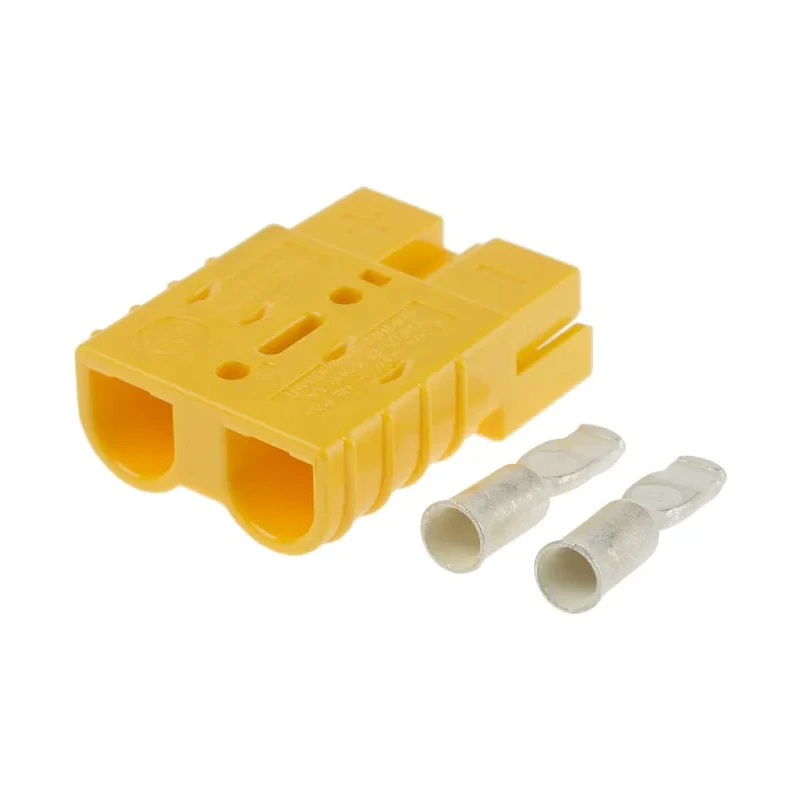Anderson Power Products SB50 Series 2 Way Male Battery Connector, Straight, Cable Mount, 600V, 50A SB50