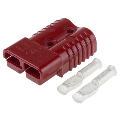 Anderson Power Products SB175 Series 2 Way Male Battery Connector, Straight Orientation, Cable Mount, 600V, 175A SB175