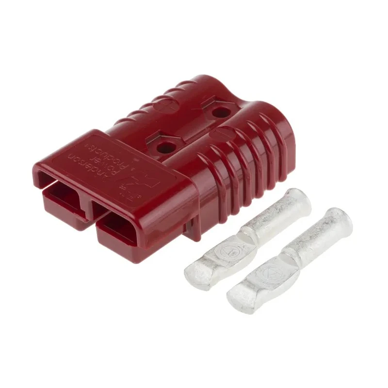 Anderson Power Products SB175 Series 2 Way Male Battery Connector, Straight Orientation, Cable Mount, 600V, 175A SB175