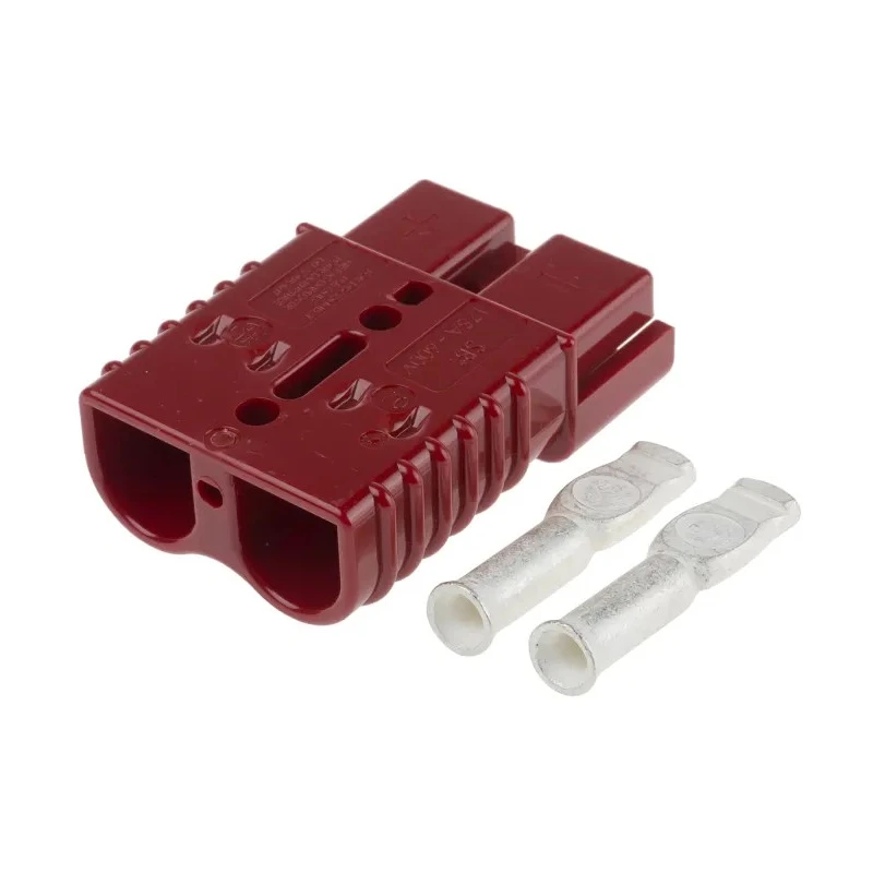 Anderson Power Products SB175 Series 2 Way Male Battery Connector, Straight Orientation, Cable Mount, 600V, 175A SB175