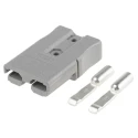 Anderson Power Products SBS Series 2 Way Male Battery Connector, Straight Cable, 600V, 110A SBS50GRA10/12