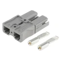Anderson Power Products SBS Series 2 Way Male Battery Connector, Straight Cable, 600V, 110A SBS50GRA10/12