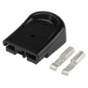 Anderson Power Products Powerpole 15-45 Series 2 Way Male Battery Connector, Straight Cable, 600V, 52A SBSMINIBLK-30