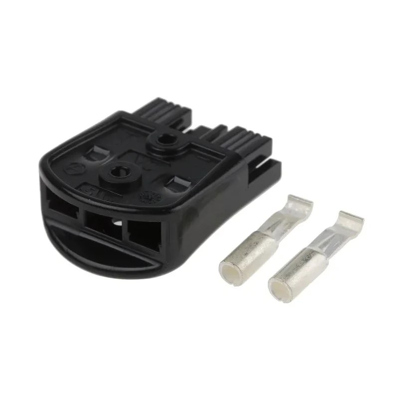 Anderson Power Products Powerpole 15-45 Series 2 Way Male Battery Connector, Straight Cable, 600V, 52A SBSMINIBLK-30