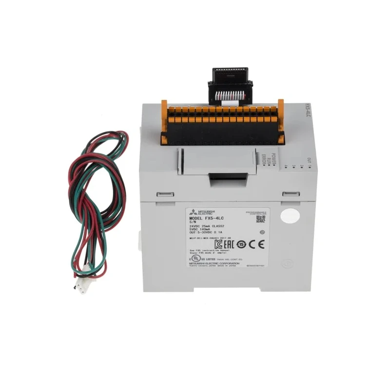 Mitsubishi Electric Analogue Input Module 4 Inputs 4 Outputs Transistor Mount DIN Rail FX5-4LC