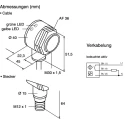 Banner Diffuse Photoelectric Sensor, Barrel Style, 400 mm Detection Range, PNP Output, IP69K, Plastic PBT T30SP6FF400Q