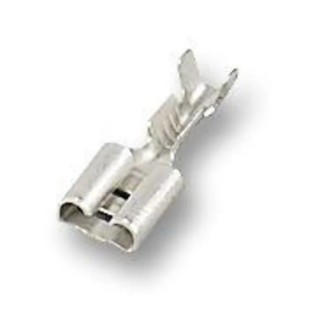 JST Silver Insulated Female Spade Connector Crimp 4.8 x 0.8 mm Tab Size 20 AWG to 18 AWG STO-1.0T-187N-8