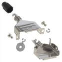 3M 3357 Series Steel Straight D-Sub Backshell with 25 Way Strain Relief 3357-9225