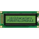 Fordata LCD Graphic Display 2 x 16 Characters Yellow Green Illumination FC1602B01-RNNYBW-66SE