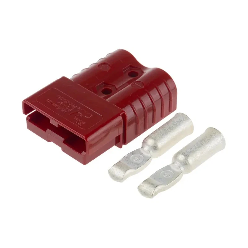 Anderson Power Products SB120 Series 2 Way Male Battery Connector, Straight, Cable Mount, 600V, 120A SB120