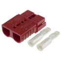 Anderson Power Products SB120 Series 2 Way Male Battery Connector, Straight, Cable Mount, 600V, 120A SB120