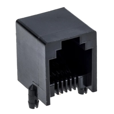 Wurth Elektronik 615006 Series RJ11 Connector Female Through Hole UTP Shield Right Angle 1 Port 6 Way RJ11